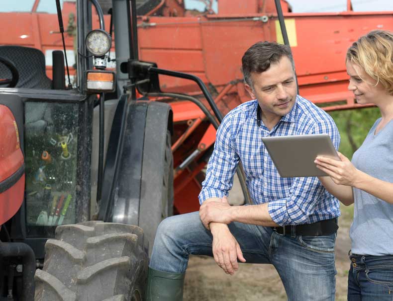 Farmer Doing Business - We are a Business Bank